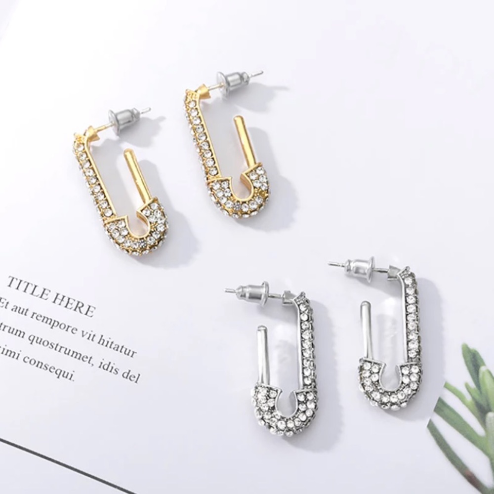 NEW 14k gold plated/925 sterling silver Earrings - Picture 8 of 8